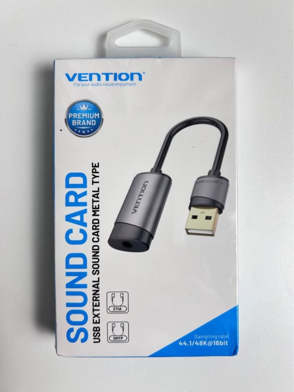 USB Sound Card, External Sound Card - USB to 3.5mm Jack Audio Adapter